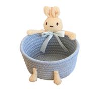 Générique Textile Containment - Woven Basket for Spatial Efficiency | Cotton Rope Frame with Coiled Logic, High Fidelity Storage Hub & Soft- Nodes for Kids and Nursery