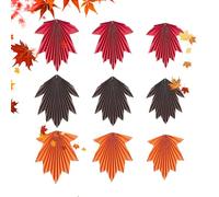 Générique Thanksgiving Party Deko - 9 Stücke Ahornblätter Papier Fächer Deko - Hängbare Herbstdeko Für Decke Und Wand - Für Thanksgiving Geburtstag Baby Shower Hochzeit Party