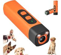 Générique The BarkShield Pro, 25khz Anti-Barking Control for Large Dogs, Dog Bark Deterrent Device with LED Flashlight, 35ft Range Anti-Barking Device for Training to Improve Bad Behavior (Orange)