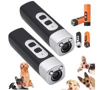 Générique The Barkshield Pro - Bark Shield Anti Barking Device for Dogs, Dog Bark Deterrent Device with LED Flashlight, 35ft/10m Range, Suitable for Training to Improve Bad Behavior (2*Gray)