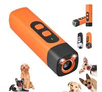 Générique The Barkshield Pro - Bark Shield Anti Barking Device for Dogs, Dog Bark Deterrent Device with LED Flashlight, 35ft/10m Range, Suitable for Training to Improve Bad Behavior (Orange)