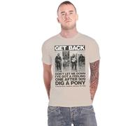 Générique The Beatles T Shirt Let It Be Rooftop Panels Nouveau Officiel Natural Size XXL