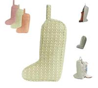 Générique The Boot Bag Of Your Dreams Quilted Portable Tall Boot Storage Organizer with Handle - Dust Proof Travel Shoe Protector Bags for Scuff-Free Cowboy Boots. (Green)