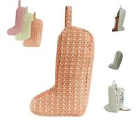 Générique The Boot Bag Of Your Dreams Quilted Portable Tall Boot Storage Organizer with Handle - Dust Proof Travel Shoe Protector Bags for Scuff-Free Cowboy Boots. (Brown)