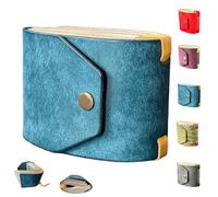 Générique The Cash Wrap Wallet, Cash Wrap Wallet with Magnetic Clasp, Leather Money Purse Organizer, Mall Compact Luxury Pocket Purse 1 to 99 Bills (Blue)