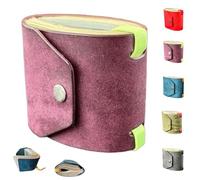 Générique The Cash Wrap Wallet, Cash Wrap Wallet with Magnetic Clasp, Leather Money Purse Organizer, Mall Compact Luxury Pocket Purse 1 to 99 Bills (Purple)