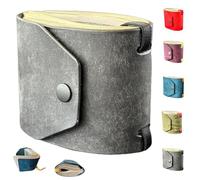 Générique The Cash Wrap Wallet, Cash Wrap Wallet with Magnetic Clasp, Leather Money Purse Organizer, Mall Compact Luxury Pocket Purse 1 to 99 Bills (Gray)