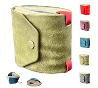 Générique The Cash Wrap Wallet, Cash Wrap Wallet with Magnetic Clasp, Leather Money Purse Organizer, Mall Compact Luxury Pocket Purse 1 to 99 Bills (Green)