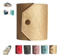 Générique The Cash Wrap Wallet, Handy Purse Bands with Magnetic Clasp, Fast Cash Access Money Holder for Cash, Small Compact Luxury Pocket Wallets, Fashionable and Elegant (Gold)