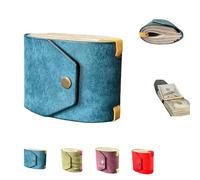 Générique The Cash Wrap Wallets, Cash Wrap with Magnetic Clasp, Handy Fast Cash Access Money Holder Wallet, for 1-99 Bills, Compact Luxury Purse Band for Women & Men (Blue)