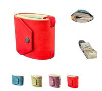 Générique The Cash Wrap Wallets, Cash Wrap with Magnetic Clasp, Handy Fast Cash Access Money Holder Wallet, for 1-99 Bills, Compact Luxury Purse Band for Women & Men (Red)
