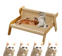 Générique The Claw Lounge,Scratch Lounge for Cats, Sisal Cat Chair, 2 in 1 Cat Hammock Lounge, Wavy Scratcher for Cats,Providing Claw Trimming and Comfort for Indoor Cats (Lino,Grande)