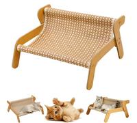 Générique The Claw Lounge, Sisal Cat Chair, 2 in 1 Cat Hammock Lounge, Elevated Lounge Chair with Sisal Scratcher, Cooling Mat for Indoor Cats (Cooling Mat)