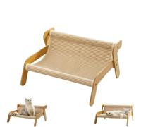 Générique The Claw Lounge, Sisal Cat Chair, 2 in 1 Cat Hammock Lounge, Wear-Resistant Scratching Pad Lounge Chair, Summer Breathable Fabric for Indoor Cats (Cooling Mat Style)