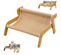 Générique The Claw Lounge,Wear-Resistant Scratching Pad Chair for Indoor Cats,2-in-1 Cat Scratch Pad and Lounger,Wavy Design Rocking Cat Lounger (Cooling Mat)