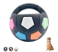 Générique The Dog Calming Ball, Pet Dog Football Shape Toy, Interactive Toss and Fetch Play, Rubber, Squeaky, for Water Play, Training & Outdoor Game (Black B*1)