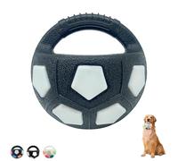 Générique The Dog Calming Ball, Pet Dog Football Shape Toy, Interactive Toss and Fetch Play, Rubber, Squeaky, for Water Play, Training & Outdoor Game (Black A*2)