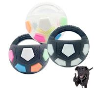 Générique The Dog Calming Ball, Pet Dog Football Shape Toy,The Calming Ball with Handle, Rubber,Squeaky,Interactive Pet Toy,Interactive Toss and Fetch Play, for Water Play, Training (Mix)