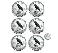 Générique The F-CAW-F Coin - for Those Who Laugh at Life and Give Zero F*CKS! Metal Attitude Raven Design Coin,Token of Freedom and Humor,Adult Humor Gift for Friends (6pcs)