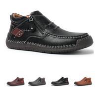 Générique The First Young Driving Boots Men, The First Young Mens Non-slip Arch Support Shoes, for Outdoor & Travel (Black,44)