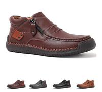 Générique The First Young Driving Boots Men, The First Young Mens Non-slip Arch Support Shoes, for Outdoor & Travel (Dark brown,43)