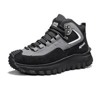 Générique The First Young Men's Steel Toe Shoes - Lightweight Composite Toe Work Sneakers, Water-Resistant & Breathable (Grey,43)