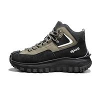 Générique The First Young Men's Steel Toe Shoes - Lightweight Composite Toe Work Sneakers, Water-Resistant & Breathable (Green,40)