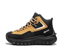 Générique The First Young Men's Steel Toe Shoes - Lightweight Composite Toe Work Sneakers, Water-Resistant & Breathable (Khaki,42)