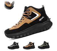 Générique The First Young Safety Work Orthopedic Hiking Boots for Men Thefirstyoung Steeltoe Boots Outdoor Work Boot (Khaki,48)