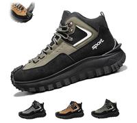 Générique The First Young Safety Work Orthopedic Hiking Boots for Men Thefirstyoung Steeltoe Boots Outdoor Work Boot (Dark Green,40)