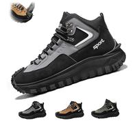 Générique The First Young Safety Work Orthopedic Hiking Boots for Men Thefirstyoung Steeltoe Boots Outdoor Work Boot (Grey,44)