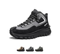 Générique The First Young Shoes Men, Thefirstyoung Steeltoe Boots Safety Work Orthopedic Hiking Boots, Breathable and Durable Boots (Grey,42.5)