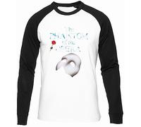 Générique The Great Phantom of Opera Show Hommes Femmes Unisexe Baseball T-Shirt Manches Noires Col Rond Men Women Unisex Baseball T-Shirt White