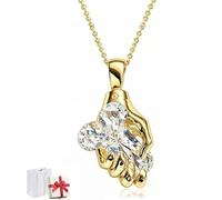 Générique The Hand of Fortune Diamond Pendant,Waterproof and Sweat-Resistant Dainty Charm Necklace,Fashion Jewelry Accessory for Women