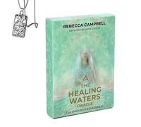 Générique The Healing Waters Oracle - Deck de Poche pour débutants avec Collier - Design apaisant, Facile à Utiliser