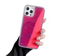 Générique The Luminous for iPhone Case, Glow in The Dark Phone Case, Fun Liquid Fluorescent Moving Quicksand Cases for iPhone 16/15/14/13/12 Pro Max Plus (Purple,17ProMax)