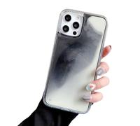 Générique The Luminous for iPhone Case, Glow in The Dark Phone Case, Fun Liquid Fluorescent Moving Quicksand Cases for iPhone 16/15/14/13/12 Pro Max Plus (13,Black)