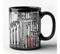 Générique The Mechanic's Toolbox Mug, 11oz Ceramic Tool Kit Mug, Toolbox Coffee Mug with 3D Tool Design, Funny Mechanic Coffee Mug Gift for Men, Dad, Husband(#A)