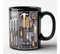 Générique The Mechanic's Toolbox Mug, 11oz Ceramic Tool Kit Mug, Toolbox Coffee Mug with 3D Tool Design, Funny Mechanic Coffee Mug Gift for Men, Dad, Husband(#B)