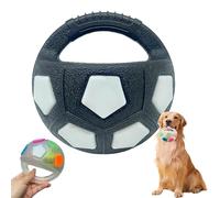 Générique The Mellow Dog Calming Ball, Dog Ball with Handle, Pet Football Shape Toy, Squeaky Floating Balls, Tough Durable balltoy for Aggressive Chewers (C. Black and White)