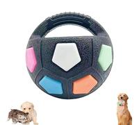 Générique The Mellow Dog Calming Ball with Handle, Interactive Football Shape Dog Toy, Rubber Football Dogs Chew Fetch Toy, Training & Outdoor Games for Small Medium Large Breeds (C)