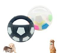 Générique The Mellow Dog Calming Ball with Handle, Interactive Football Shape Dog Toy, Rubber Football Dogs Chew Fetch Toy, Training & Outdoor Games for Small Medium Large Breeds (D)
