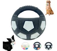 Générique The Mellow Dog Calming Ball with Handle, Interactive Toss, Pet Dog Football Shape Toy, Squeaky Floating Ball, Interactive Pet Toy, for Small Medium Large Dogs (Black a)