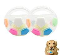 Générique The Mellow Dog Calming Ball with Handle, Pet Dog Football Shape Toy, Toss and Fetch Play with Handle, for Small Medium Large Dogs (A-2pcs)