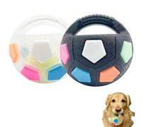 Générique The Mellow Dog Calming Ball with Handle, Pet Dog Football Shape Toy, Toss and Fetch Play with Handle, for Small Medium Large Dogs (A+B)