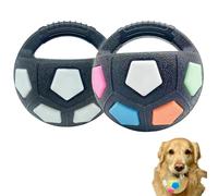 Générique The Mellow Dog Calming Ball with Handle, Pet Dog Football Shape Toy, Toss and Fetch Play with Handle, for Small Medium Large Dogs (B+C)