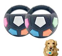 Générique The Mellow Dog Calming Ball with Handle, Pet Dog Football Shape Toy, Toss and Fetch Play with Handle, for Small Medium Large Dogs (B-2pcs)