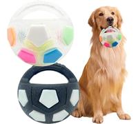 Générique The Mellow Dog Calming Ball with Handle,Rubber with Handle Dog Toy,Interactive Toss and Fetch Play for Training,Squeaky Round Interactive, for Medium Large Breeds (E)