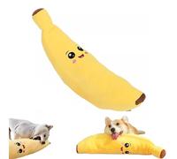 Générique The Mellow Dog Calming Banana, Dog Toy Fight Boredom, Interactive Plush Chew Toy for Dogs, Machine Washable & Dryer Safe,Keep Dogs Interested Forever, Reduces Boredom and Loneliness (L)