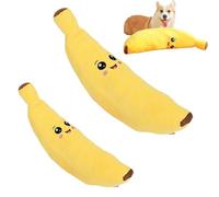 Générique The Mellow Dog Calming Banana, Dog Toy Interactive Plush Chew Toy, Less Lonely, and Happier Machine Washable & Dryer Safe,Keep Dogs Interested Forever (S+M)